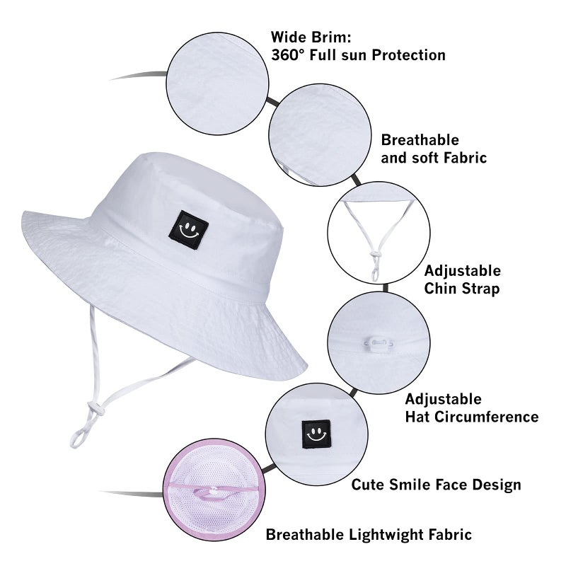 MaxNova Baby Sun Hat Toddler Bucket Hat for Girls 2-7 Years - Image 4